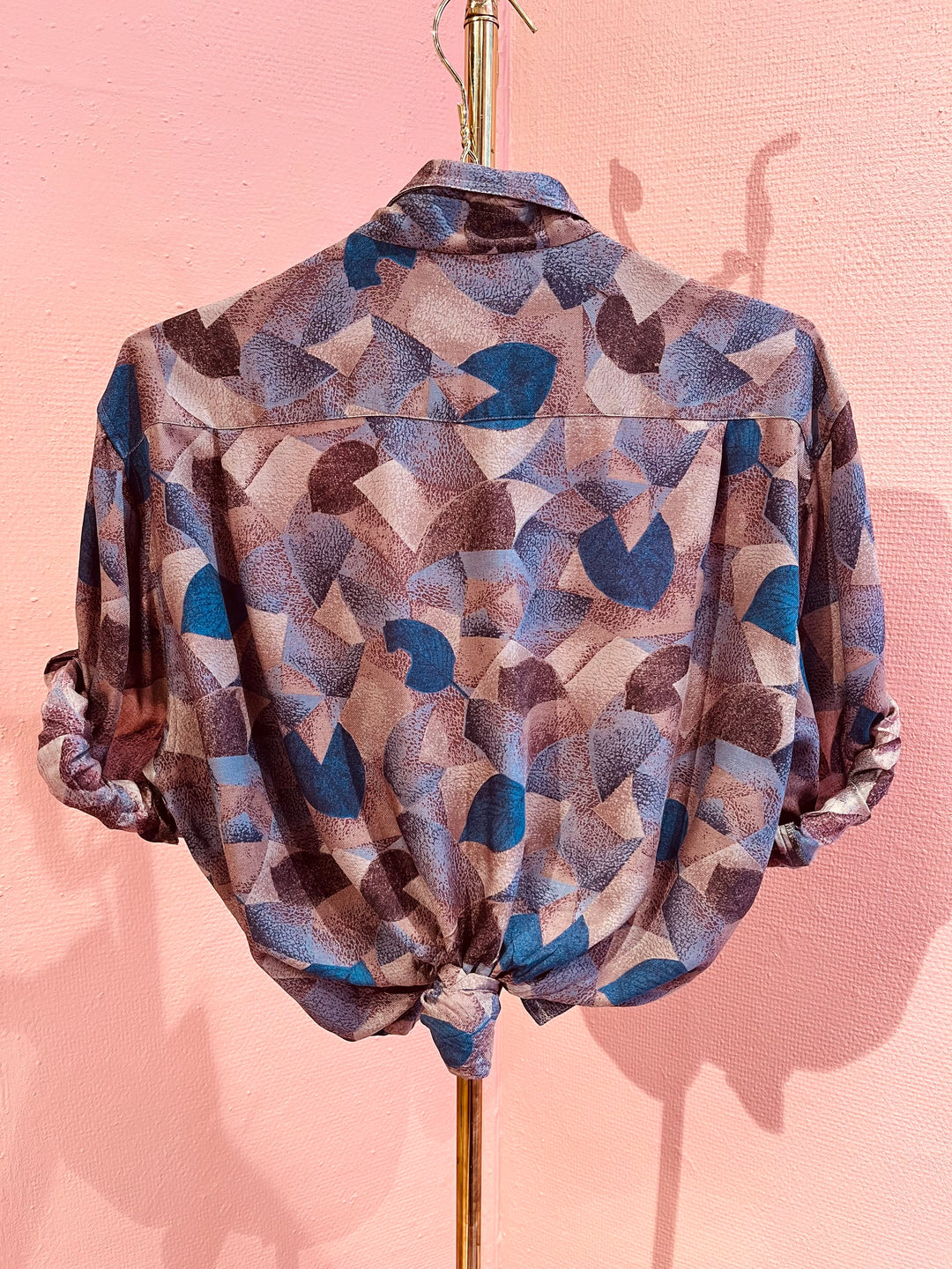 Vintage Vintage bluser M Vintagebluse - 384 Blåblad str M