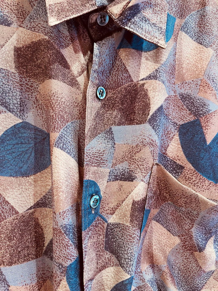 Vintage Vintage bluser M Vintagebluse - 384 Blåblad str M