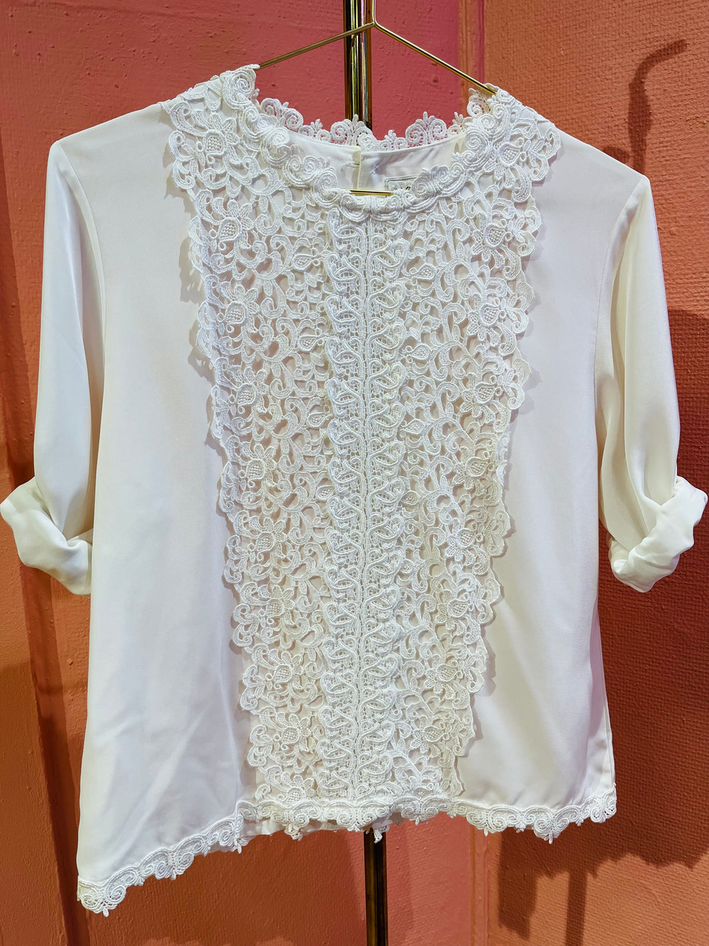 Vintage Vintage bluser S Vintagebluse - 386 Blondeelv str S