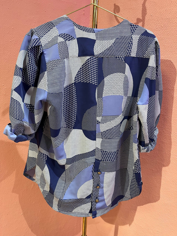 Vintage Vintage bluser L Vintagebluse - 387 Prikkeglede str L