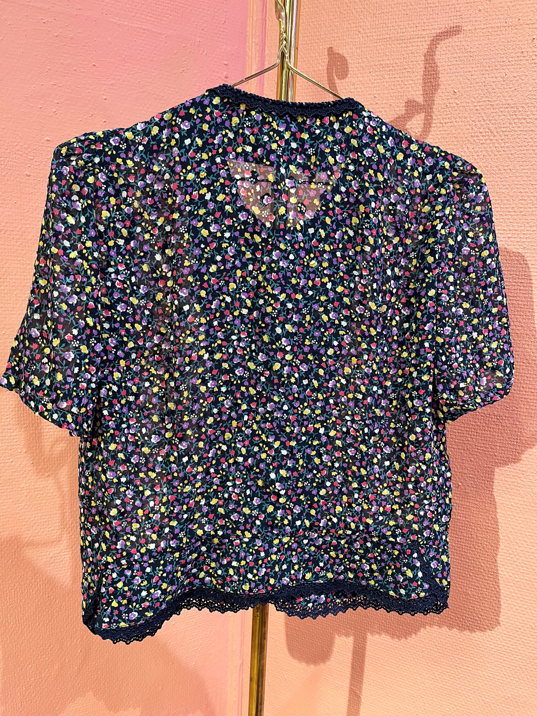 Vintage Vintage bluser S Vintagebluse - 388 Tulips str S