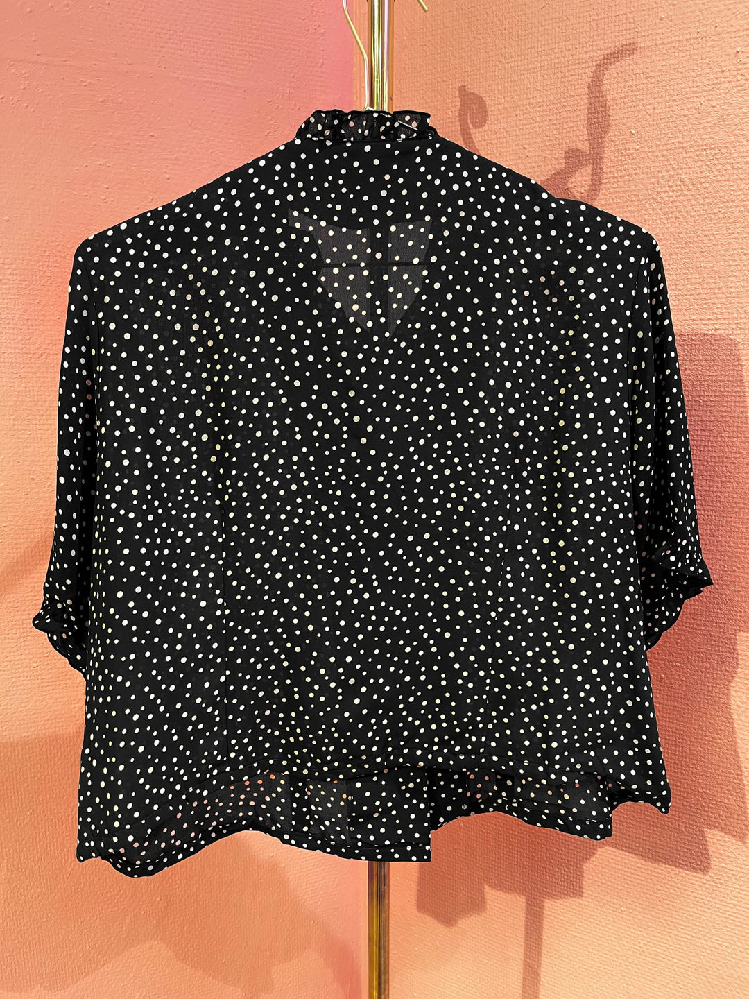 Vintage Vintage bluser M Vintagebluse - 389 Måneprikker str M