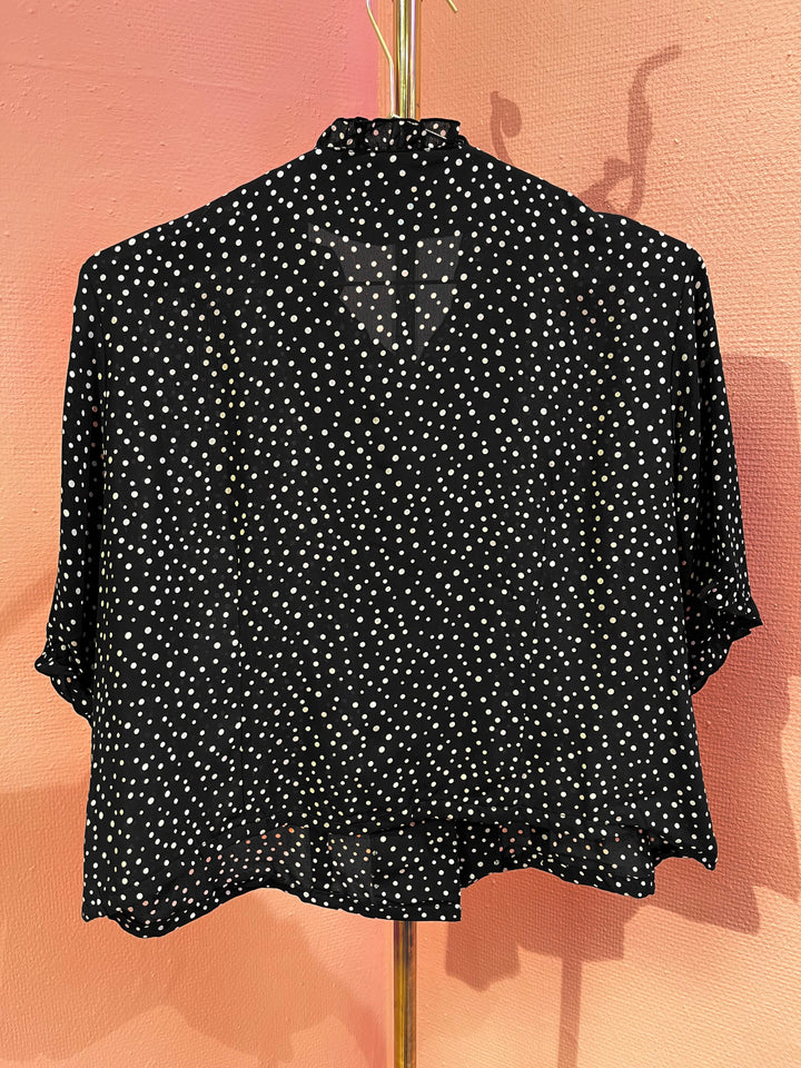 Vintage Vintage bluser M Vintagebluse - 389 Måneprikker str M