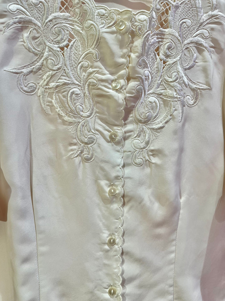 Vintage Vintage bluser S Vintagebluse - 390 Blondeidyll str S