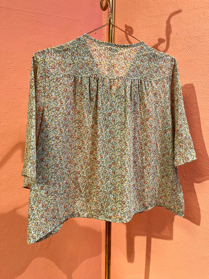 Vintage Vintage bluser M Vintagebluse - 394 Sommergress str M