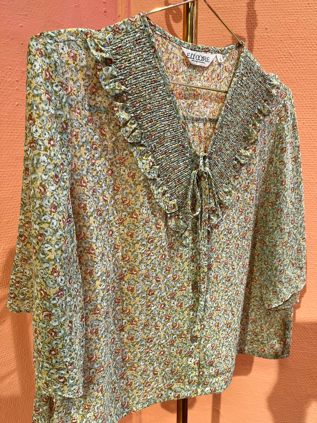 Vintage Vintage bluser M Vintagebluse - 394 Sommergress str M