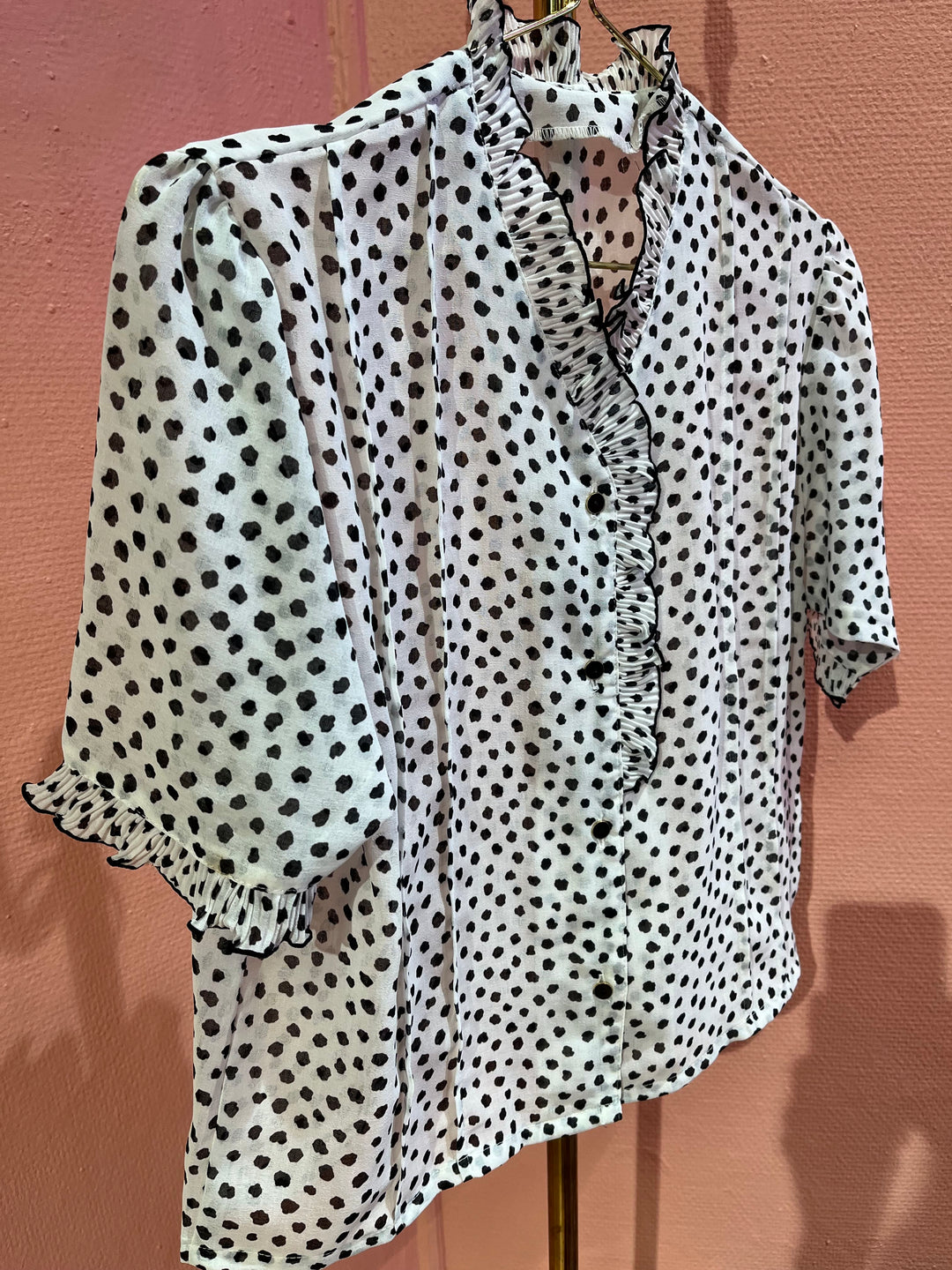 Vintage Vintage bluser S Vintagebluse - 399 Oreo str S