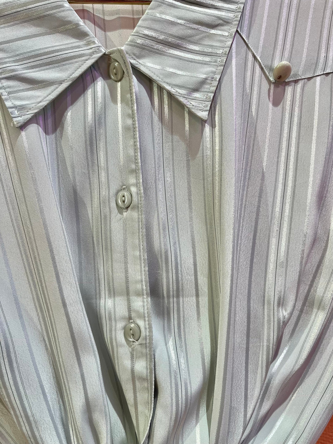Vintage Vintage bluser M Vintagebluse - 401 Lekre linjer str M