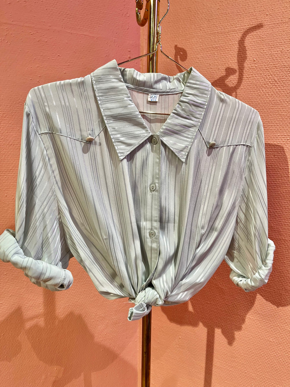 Vintage Vintage bluser M Vintagebluse - 401 Lekre linjer str M