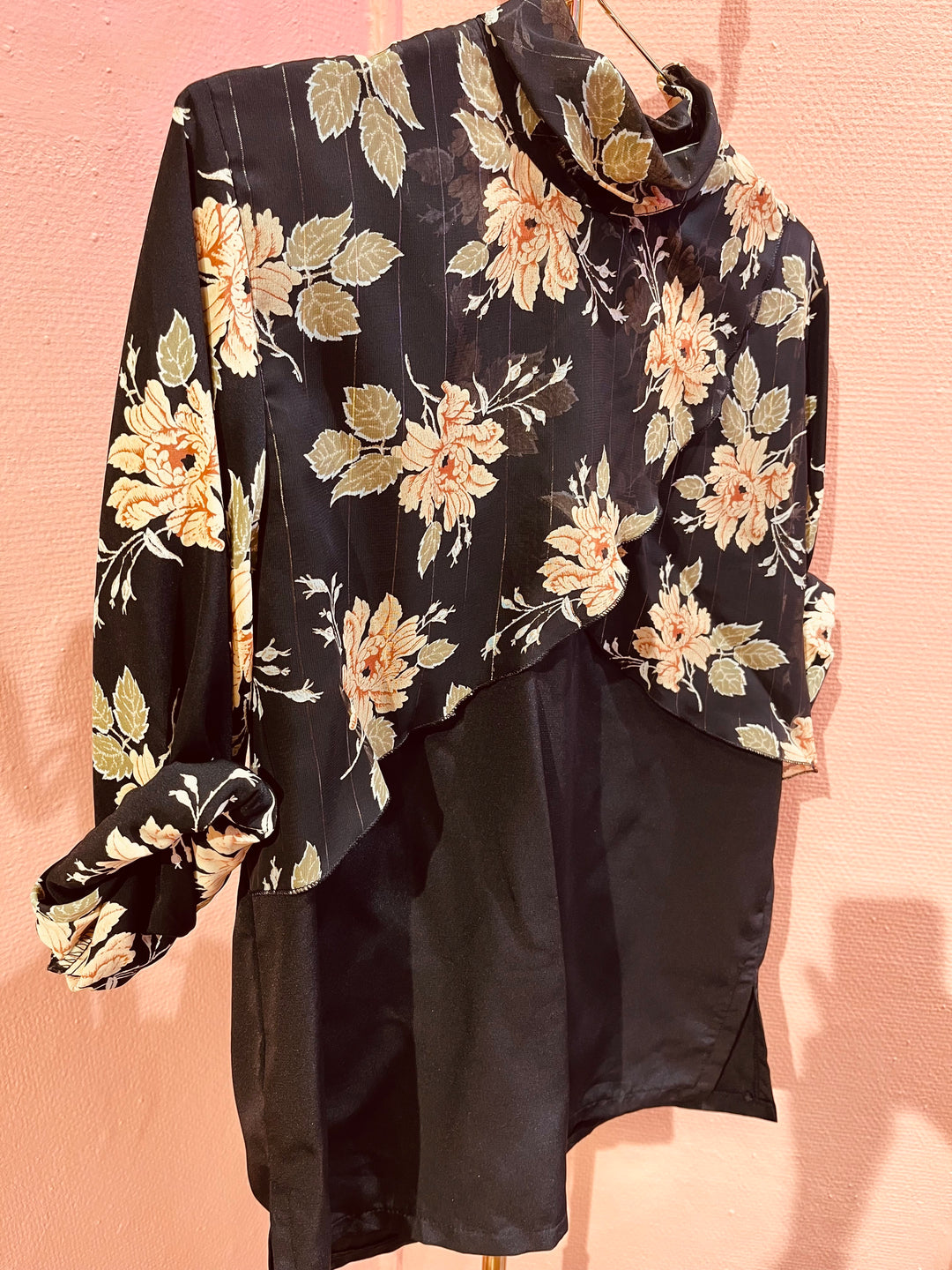 Vintage Vintage bluser M Vintagebluse - 405 Blomsterslør str M