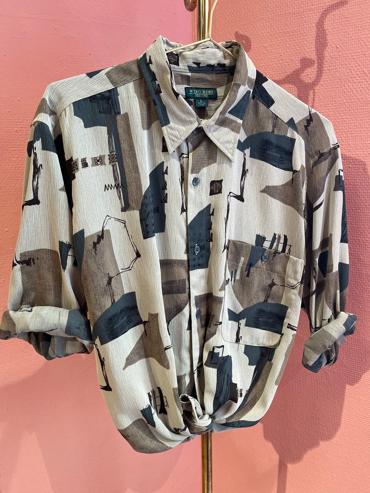 Vintage Vintage bluser L Vintagebluse - 407 Strokes str L