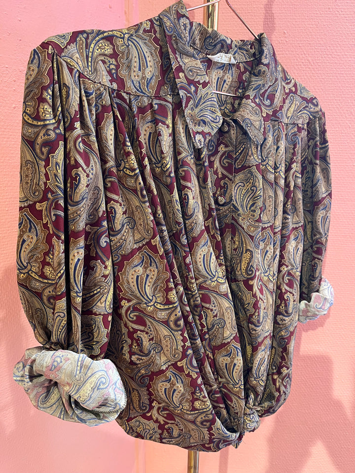 Vintage Vintage bluser L Vintagebluse - 410 Barokk str L
