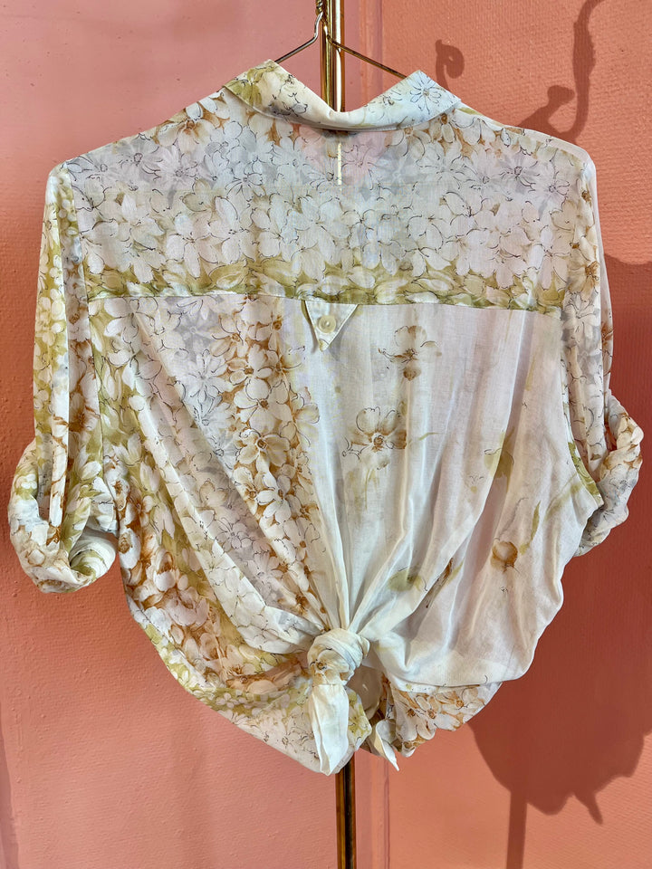Vintage Vintage bluser M Vintagebluse - 413 Blomsteryr str M
