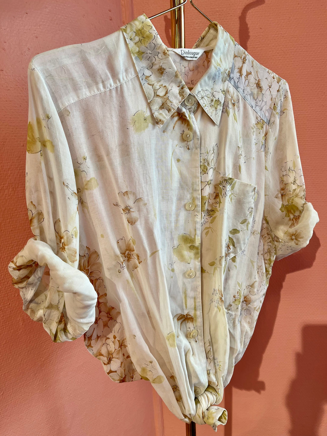 Vintage Vintage bluser M Vintagebluse - 413 Blomsteryr str M