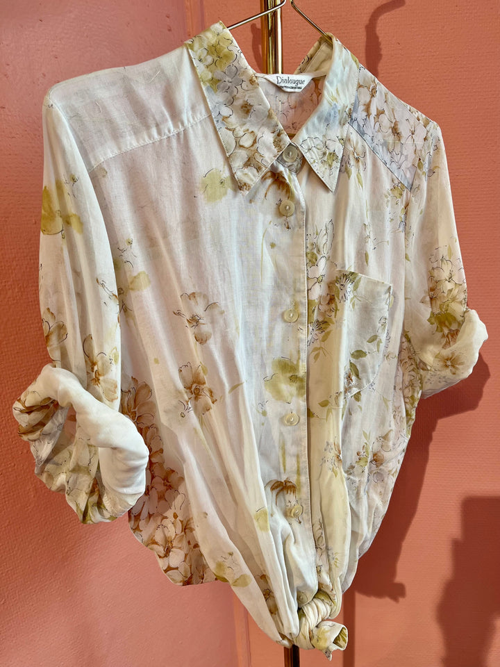 Vintage Vintage bluser M Vintagebluse - 413 Blomsteryr str M