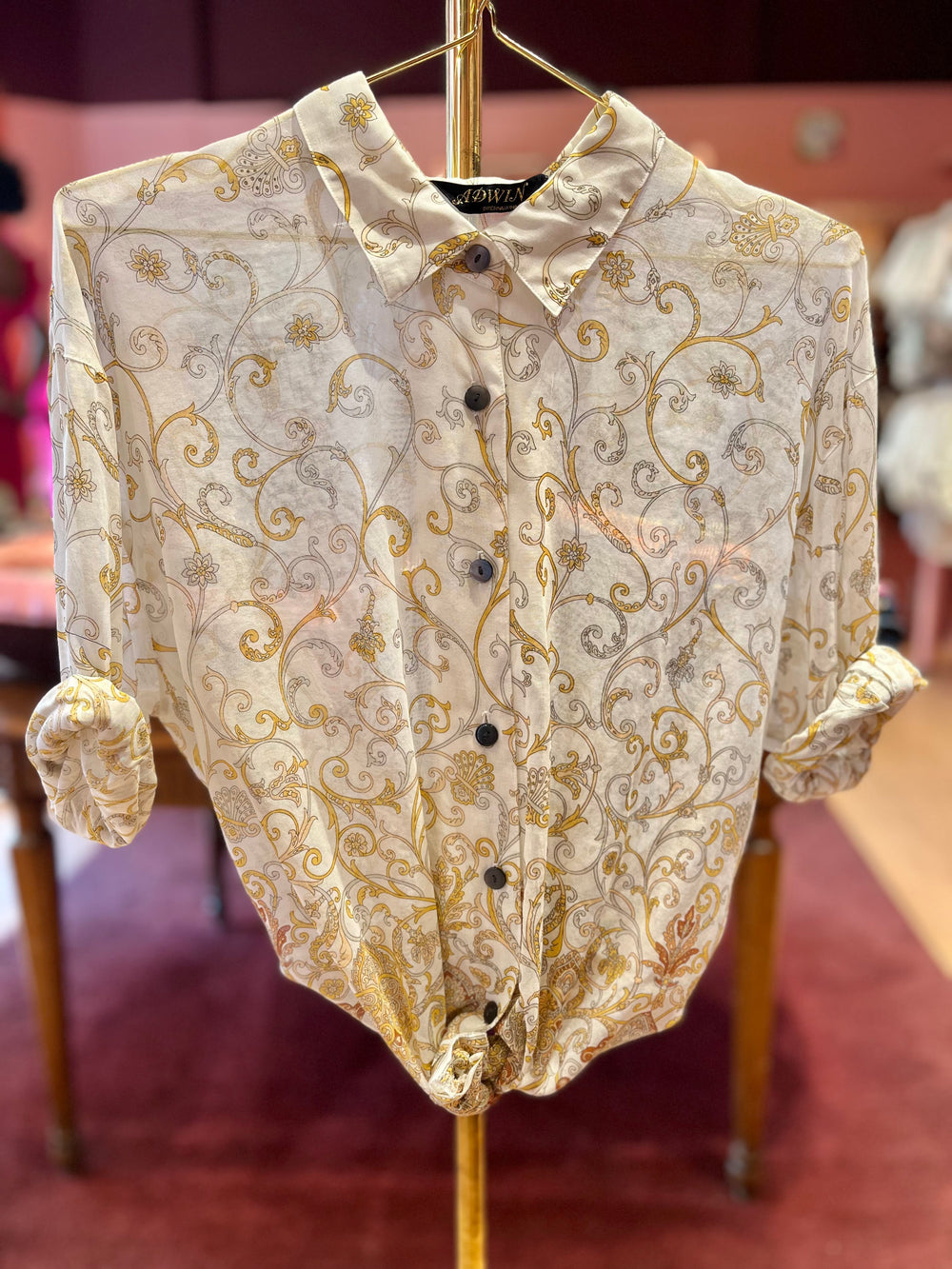Vintage Vintage bluser S Vintagebluse - 416 Klatredrøm str S