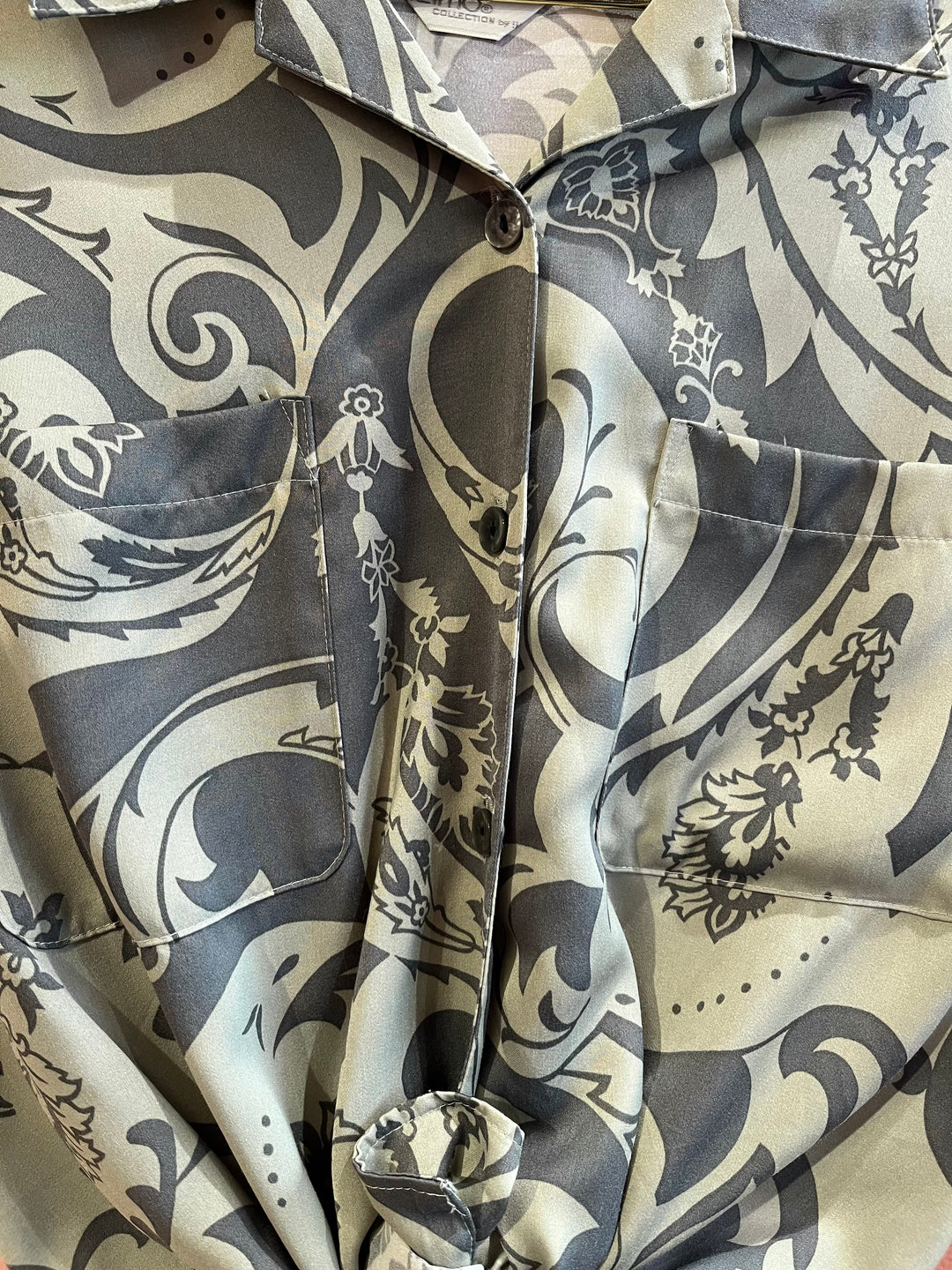 Vintage Vintage bluser L Vintagebluse - 417 Klokkeklang str L