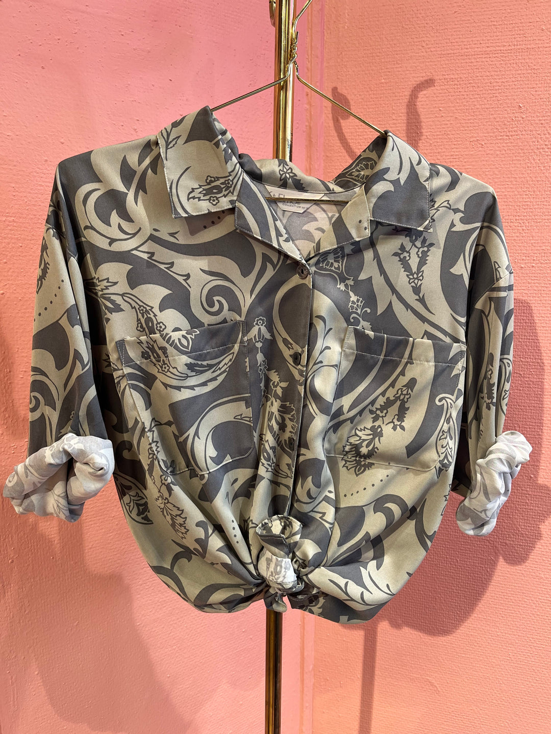 Vintage Vintage bluser L Vintagebluse - 417 Klokkeklang str L