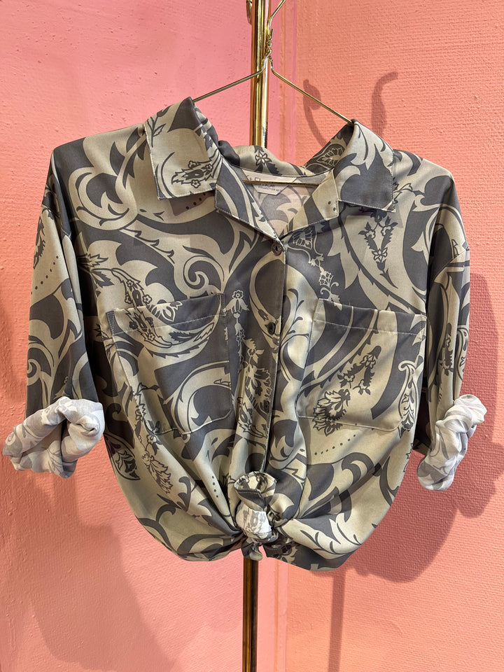 Vintage Vintage bluser L Vintagebluse - 417 Klokkeklang str L