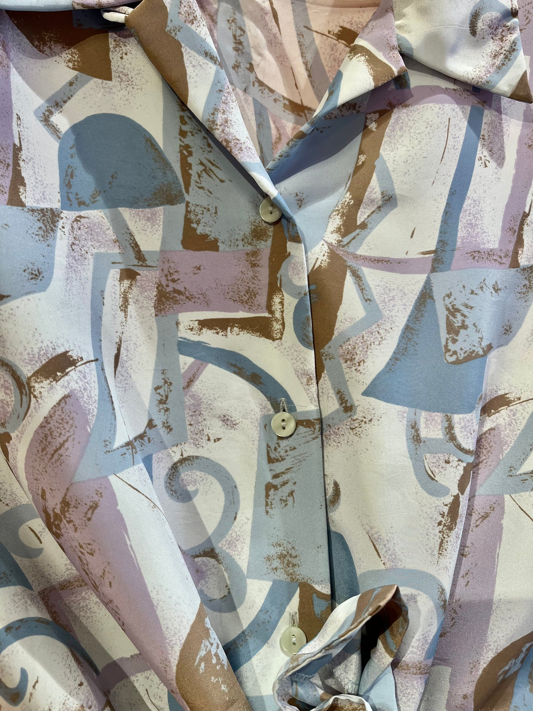 Vintage Vintage bluser L Vintagebluse - 422 Icecream str L