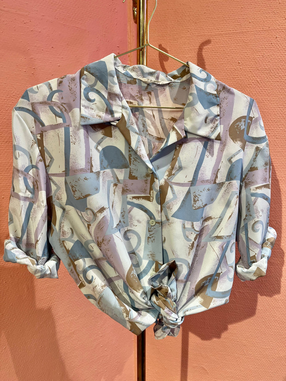 Vintage Vintage bluser L Vintagebluse - 422 Icecream str L