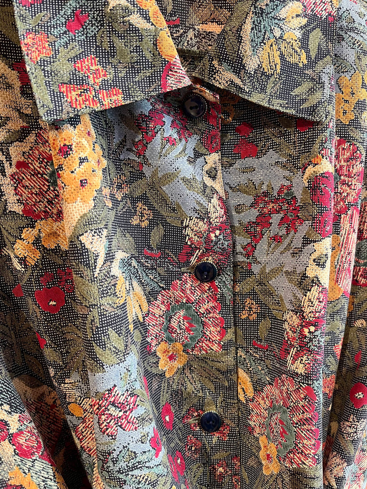 Vintage Vintage bluser L Vintagebluse - 423 Landskap str L