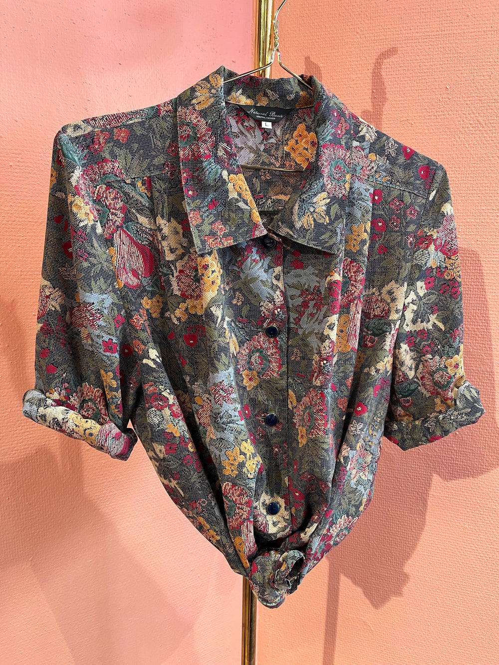 Vintage Vintage bluser L Vintagebluse - 423 Landskap str L