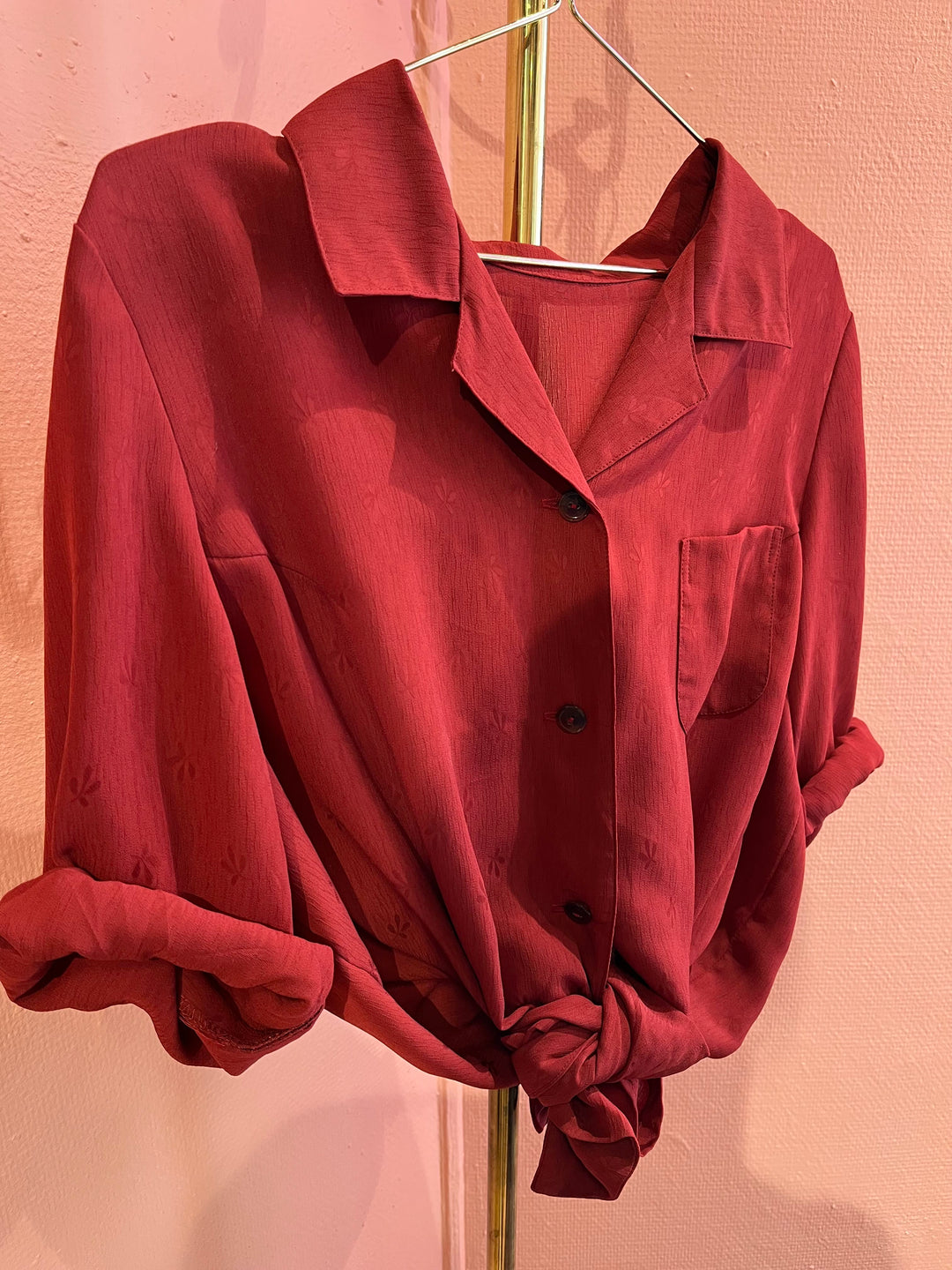 Vintage Vintage bluser L Vintagebluse - 429 Hidden leaves str L