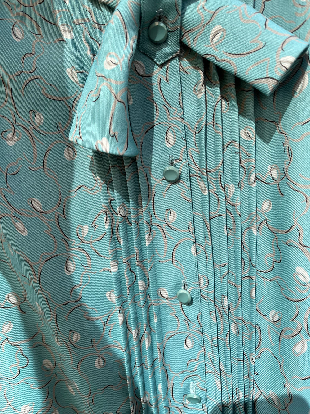 Vintage Vintage bluser S Vintagebluse - 432 Sommerkveld str S