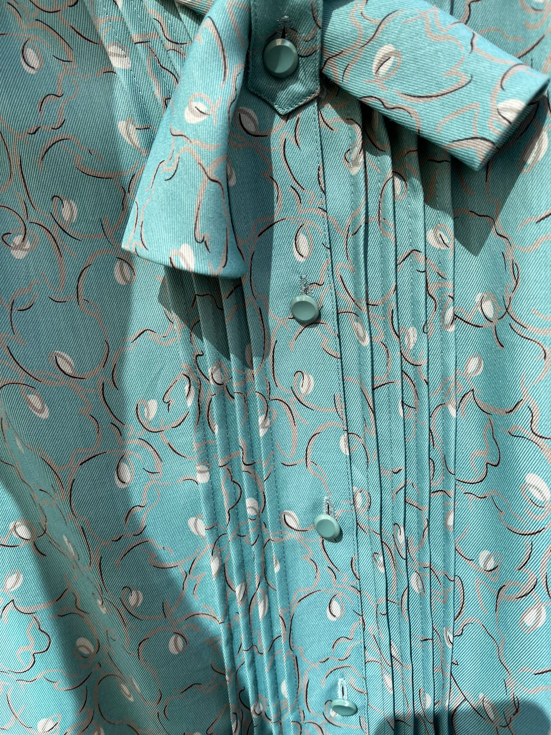 Vintage Vintage bluser S Vintagebluse - 432 Sommerkveld str S