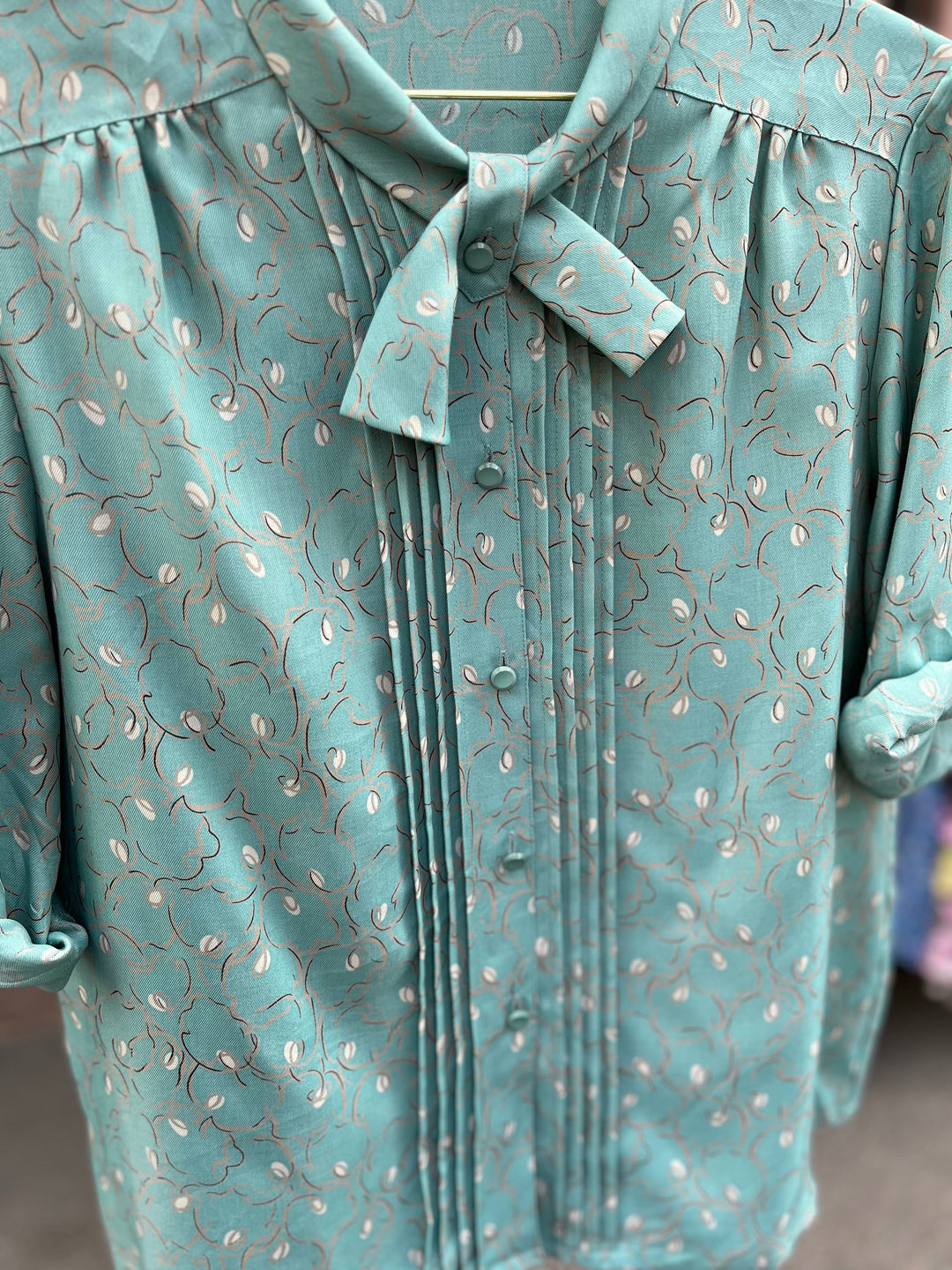 Vintage Vintage bluser S Vintagebluse - 432 Sommerkveld str S