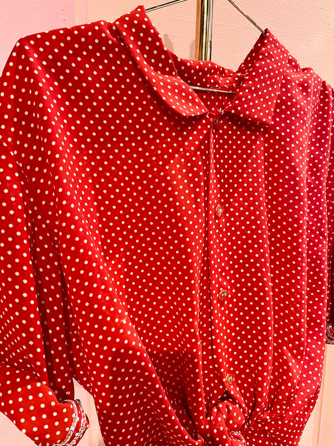 Vintage Vintage bluser XL Vintagebluse - 433 Prikkus str XL