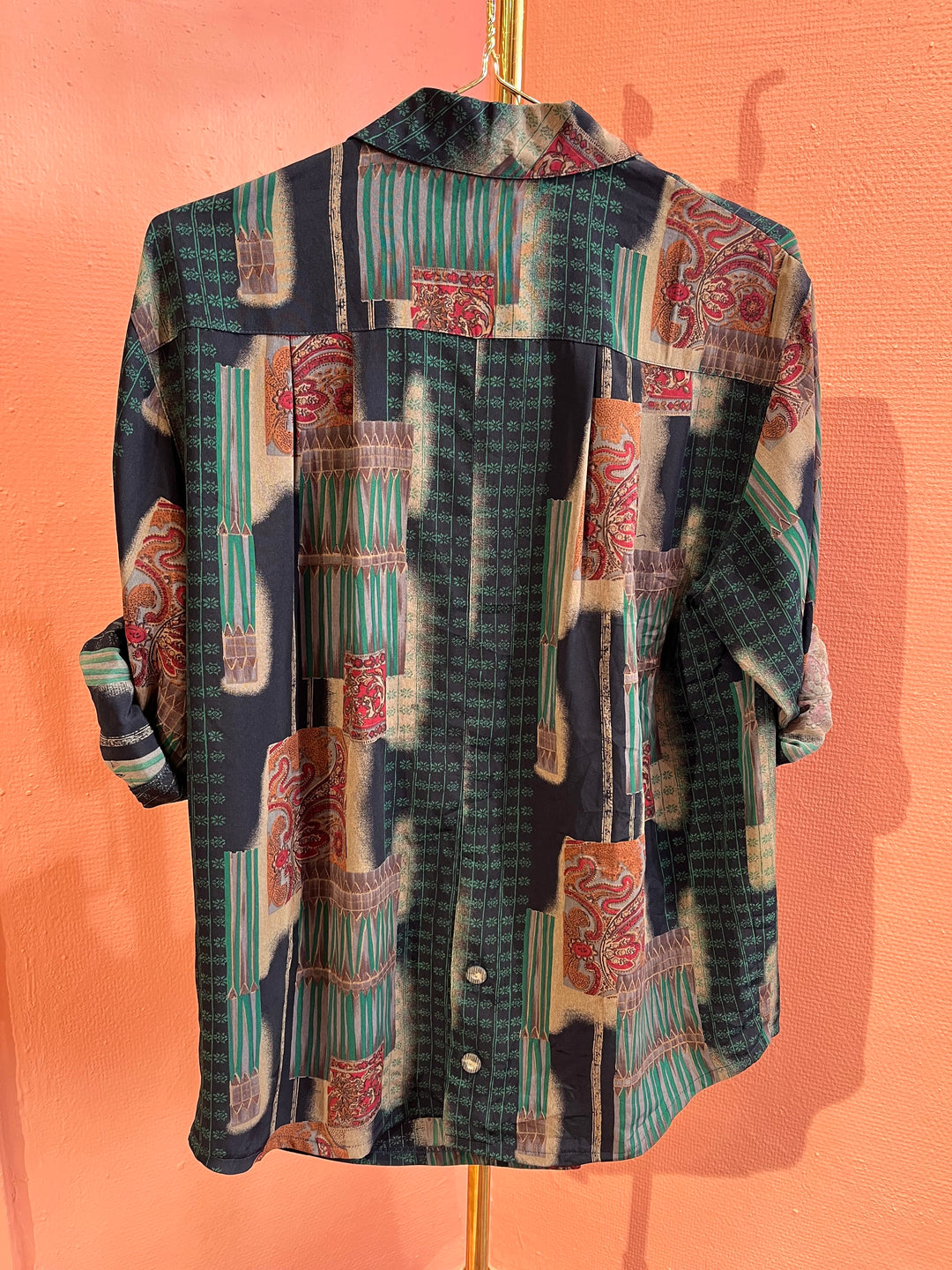 Vintage Vintage bluser L Vintagebluse - 446 Mystisk Lek str L