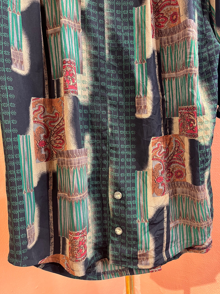 Vintage Vintage bluser L Vintagebluse - 446 Mystisk Lek str L