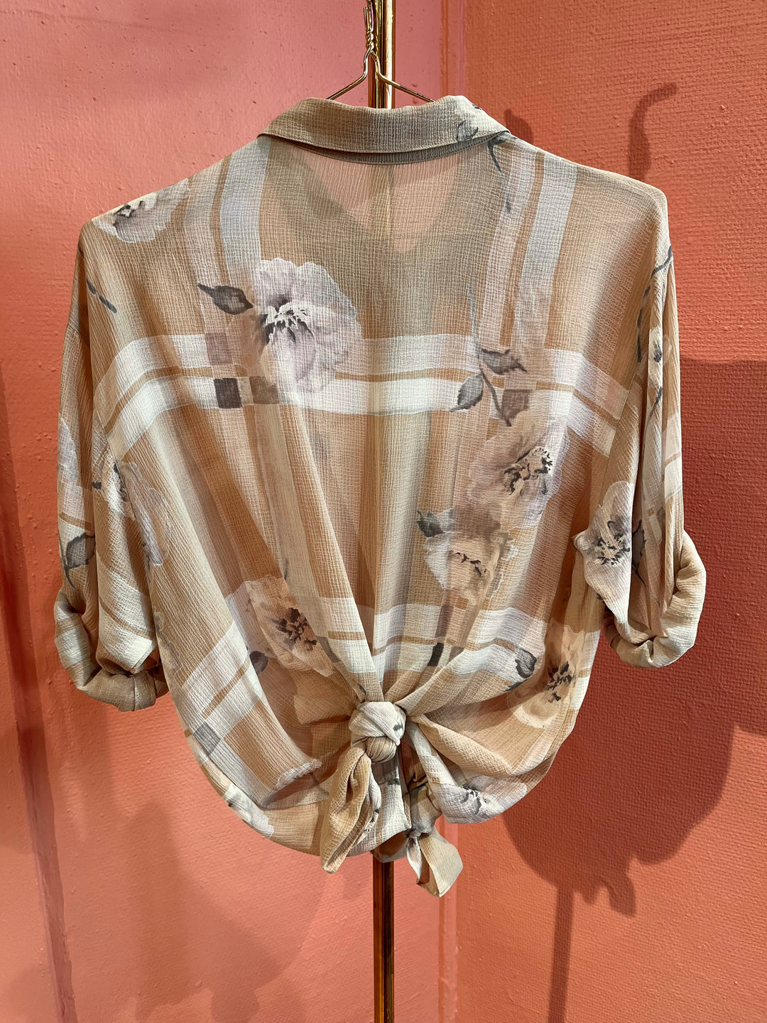 Vintage Vintage bluser M Vintagebluse - 447 Ørkenroser str M