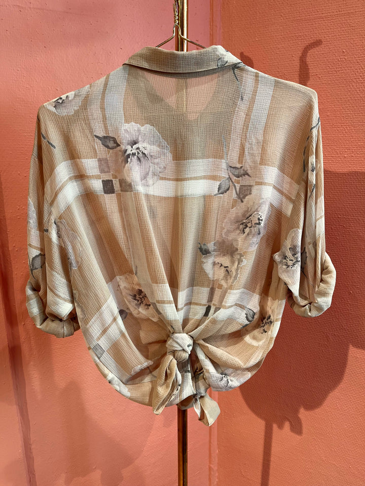 Vintage Vintage bluser M Vintagebluse - 447 Ørkenroser str M