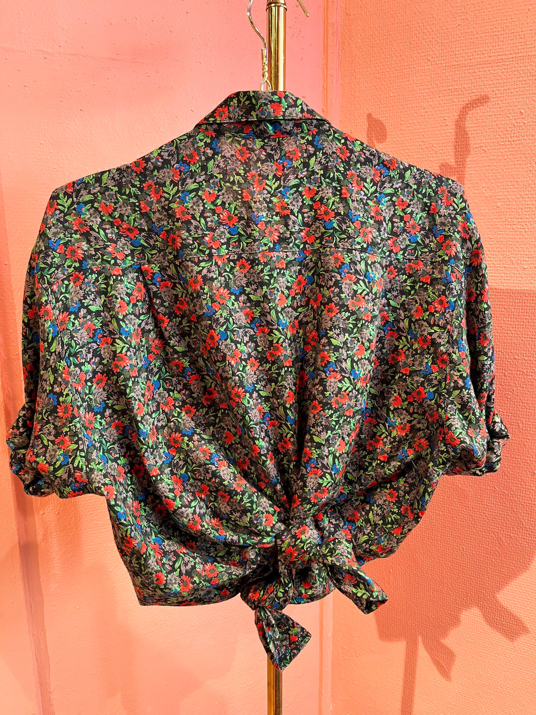 Vintage Vintage bluser L Vintagebluse - 448 Blomsterblikk str L