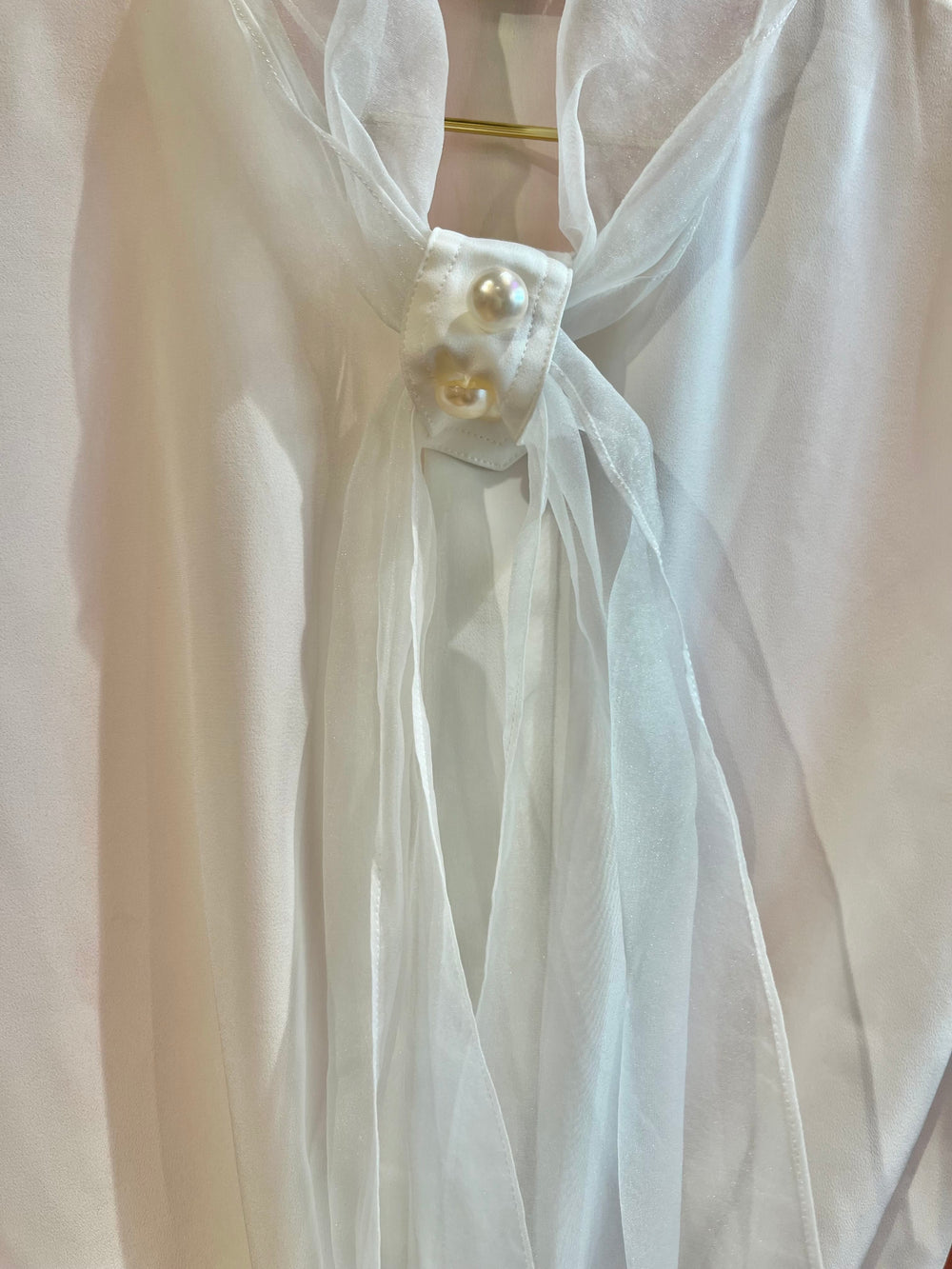 Vintage Vintage bluser L Vintagebluse - 450 Sløyfeslør str L