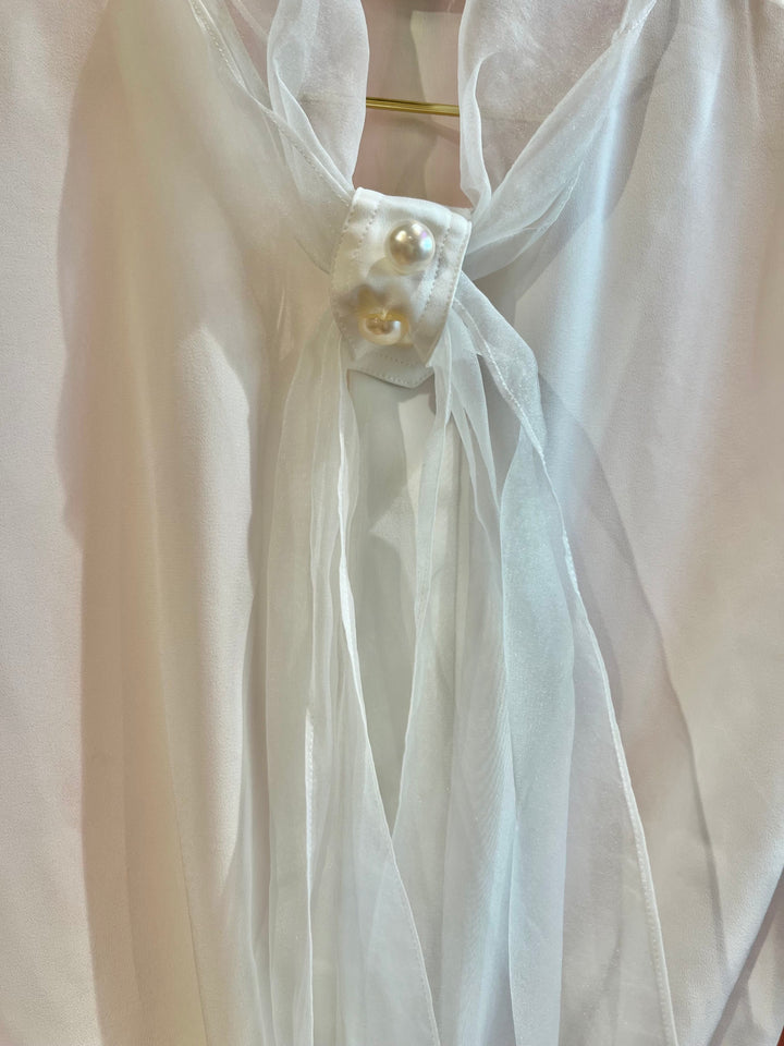 Vintage Vintage bluser L Vintagebluse - 450 Sløyfeslør str L