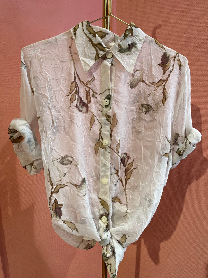 Vintage Vintage bluser XL Vintagebluse - 460 Vinterkrepp str XL