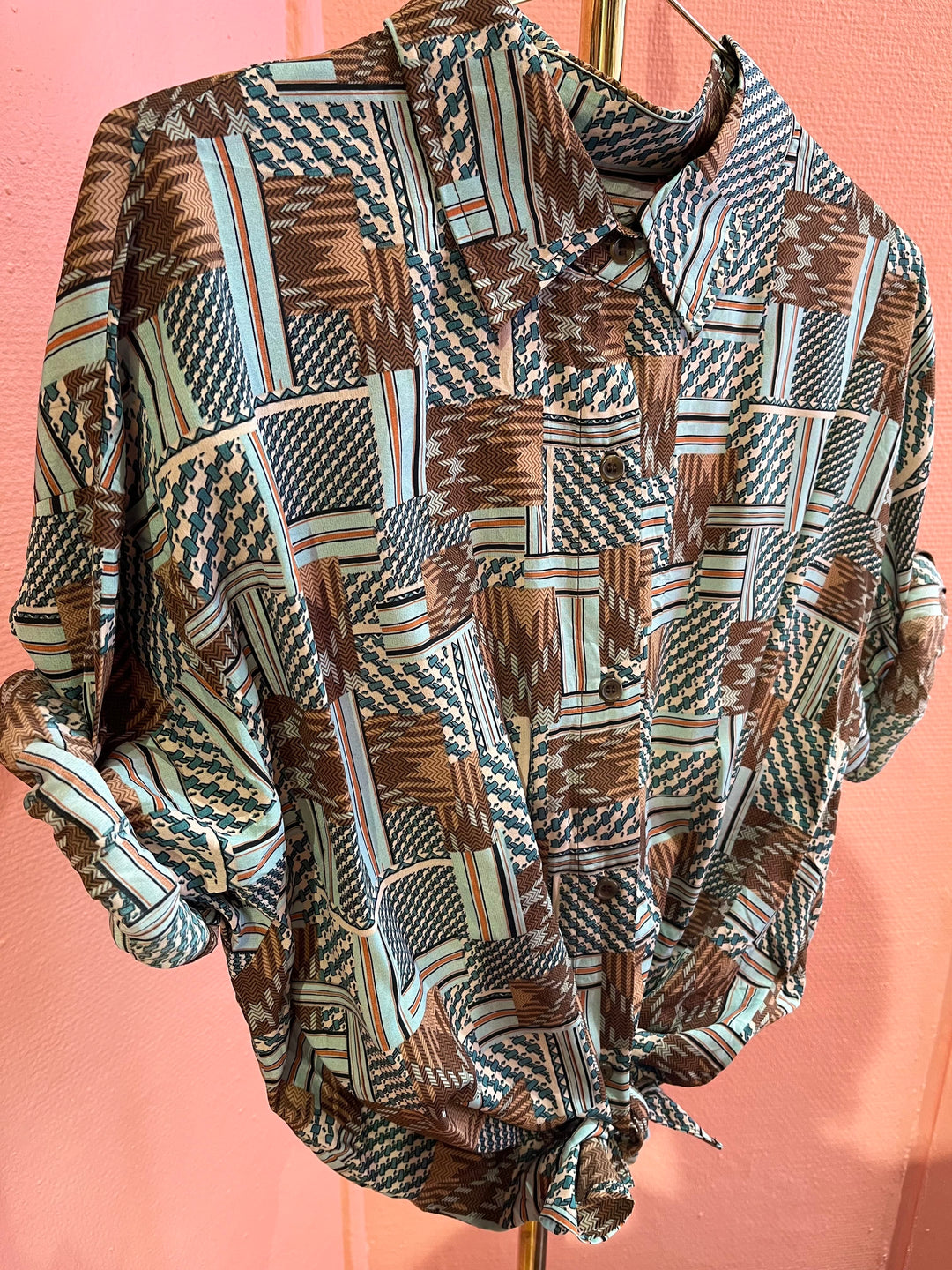 Vintage Vintage bluser 2XL Vintagebluse - 464 Up & Down str 2XL