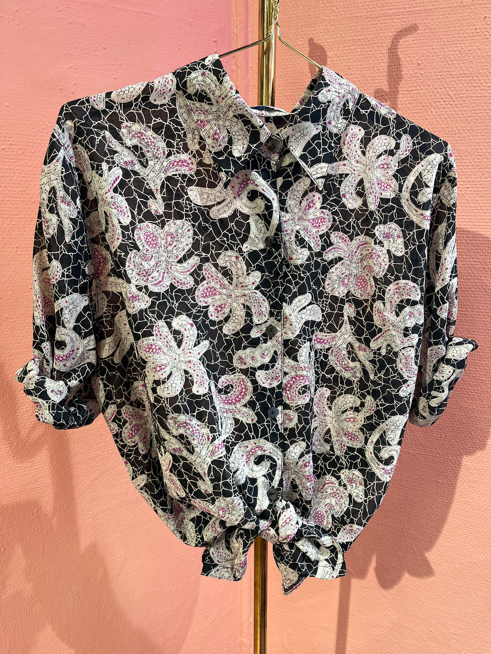Vintage Vintage bluser L Vintagebluse - 465 Webby str L