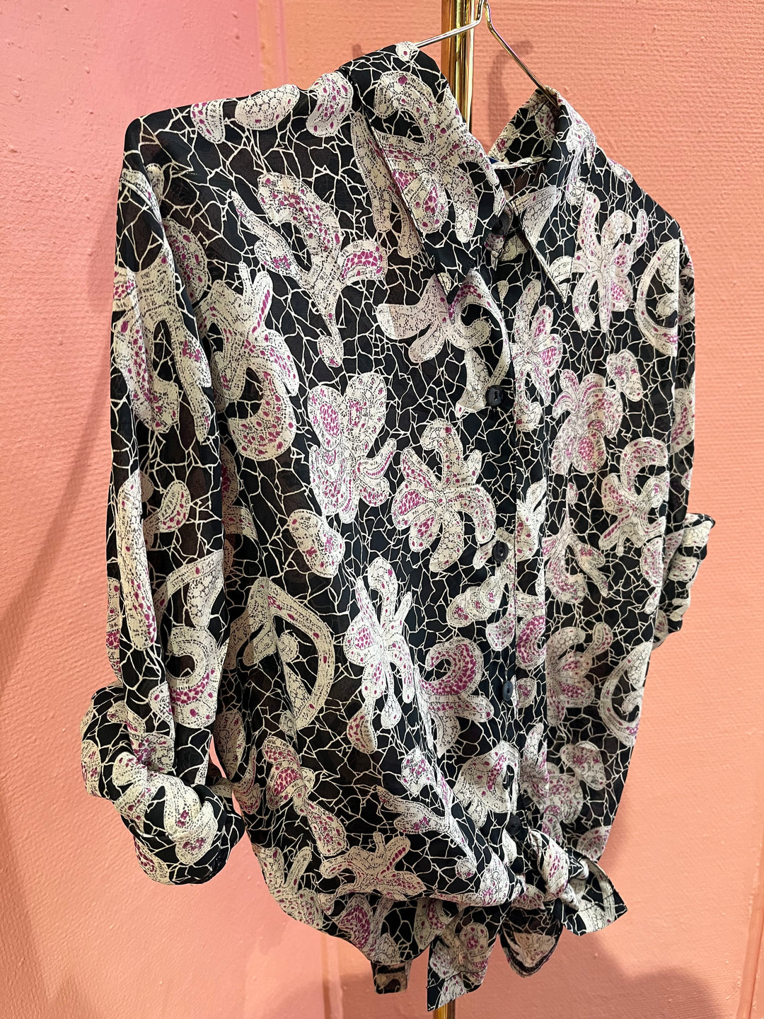 Vintage Vintage bluser L Vintagebluse - 465 Webby str L