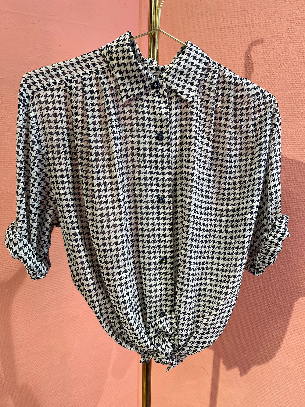 Vintage Vintage bluser L Vintagebluse - 467 Doggy str L