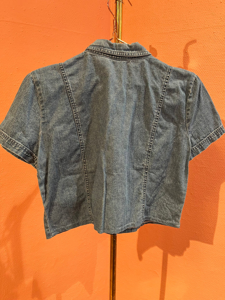 Vintage Vintage bluser S Vintagebluse - 468 Denimdrøm str S