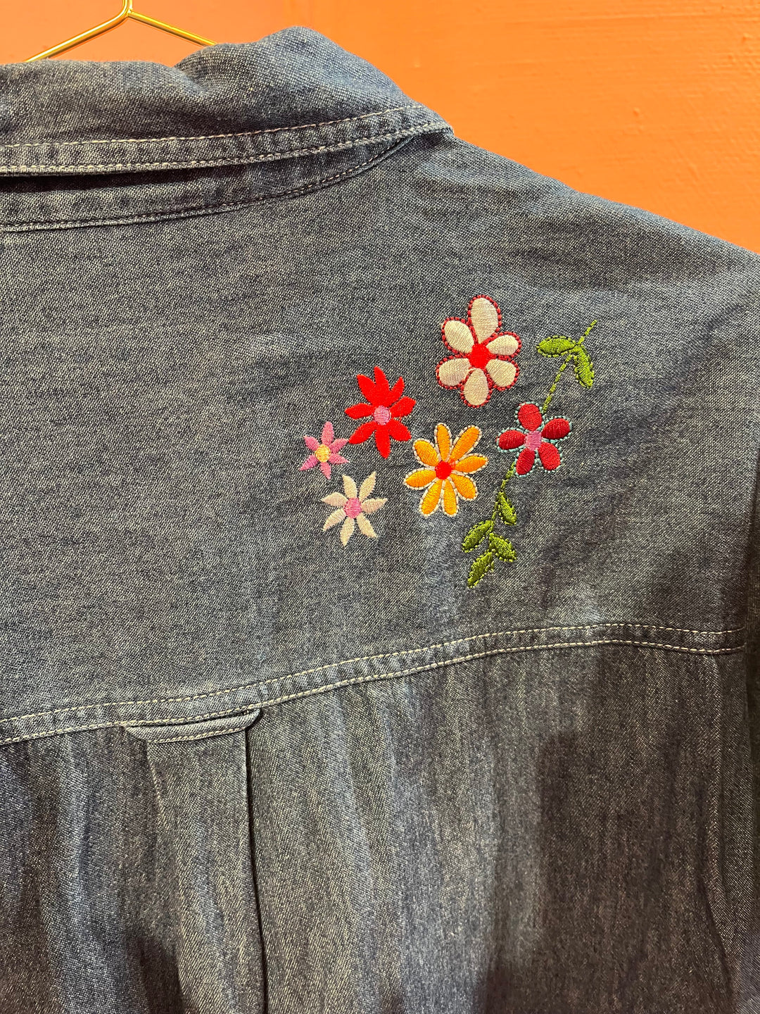 Vintage Vintage bluser S Vintagebluse - 473 Flower str S