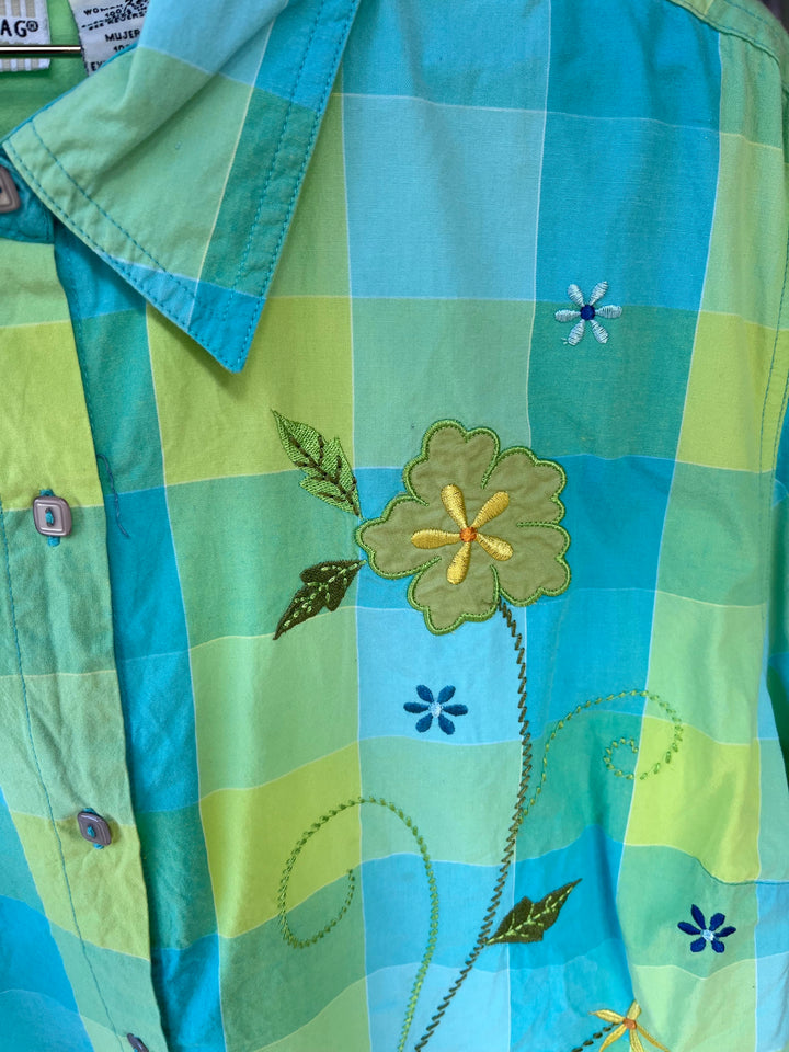 Vintage Vintage bluser XL Vintagebluse - 474 Playfull str XL