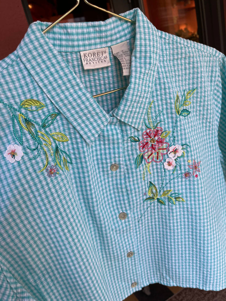 Vintage Vintage bluser M Vintagebluse - 475 Livlig str M