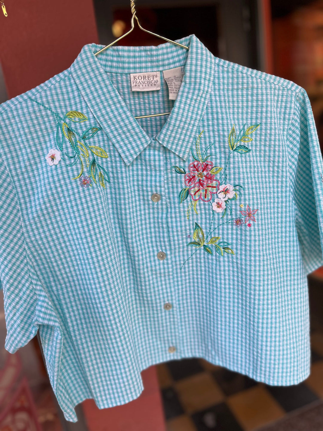 Vintage Vintage bluser M Vintagebluse - 475 Livlig str M