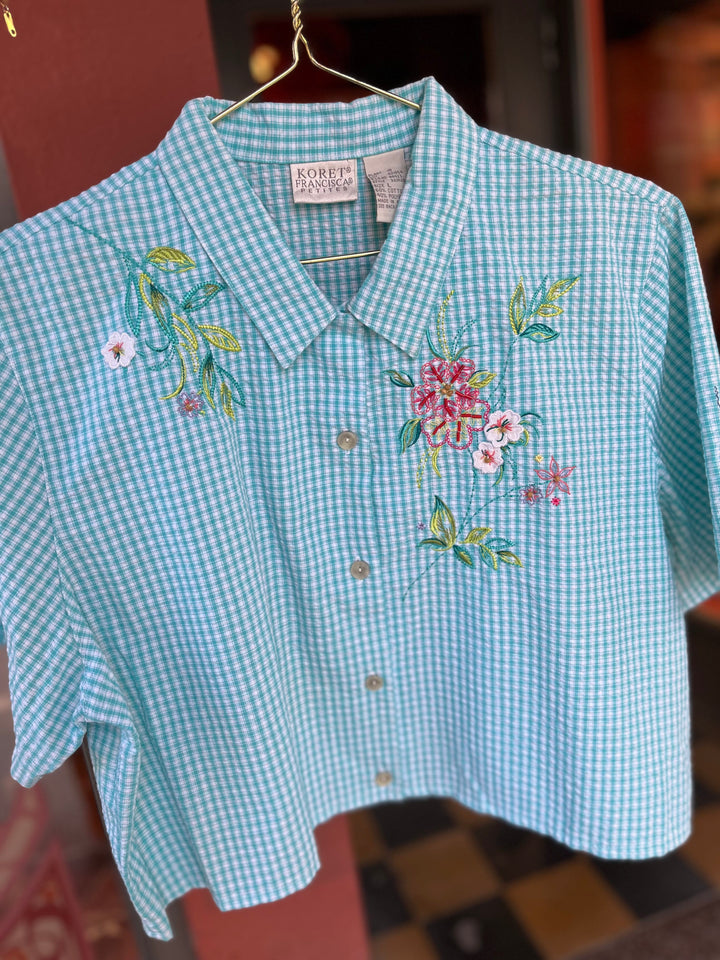 Vintage Vintage bluser M Vintagebluse - 475 Livlig str M